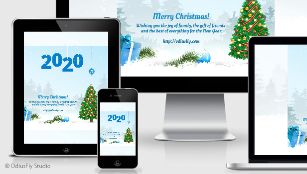 Merry Christmas & Happy New Year Card v1