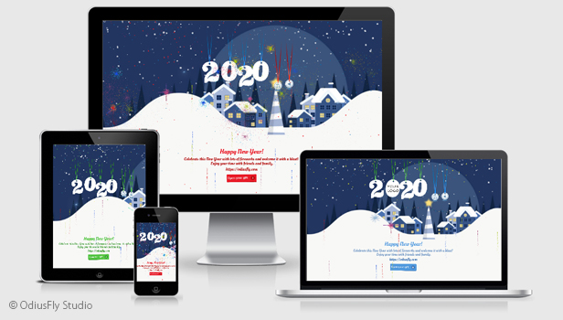 Merry Christmas & Happy New Year Card v3