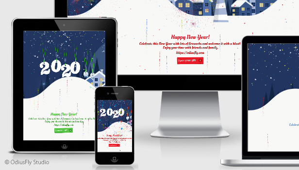 Merry Christmas & Happy New Year Card v3